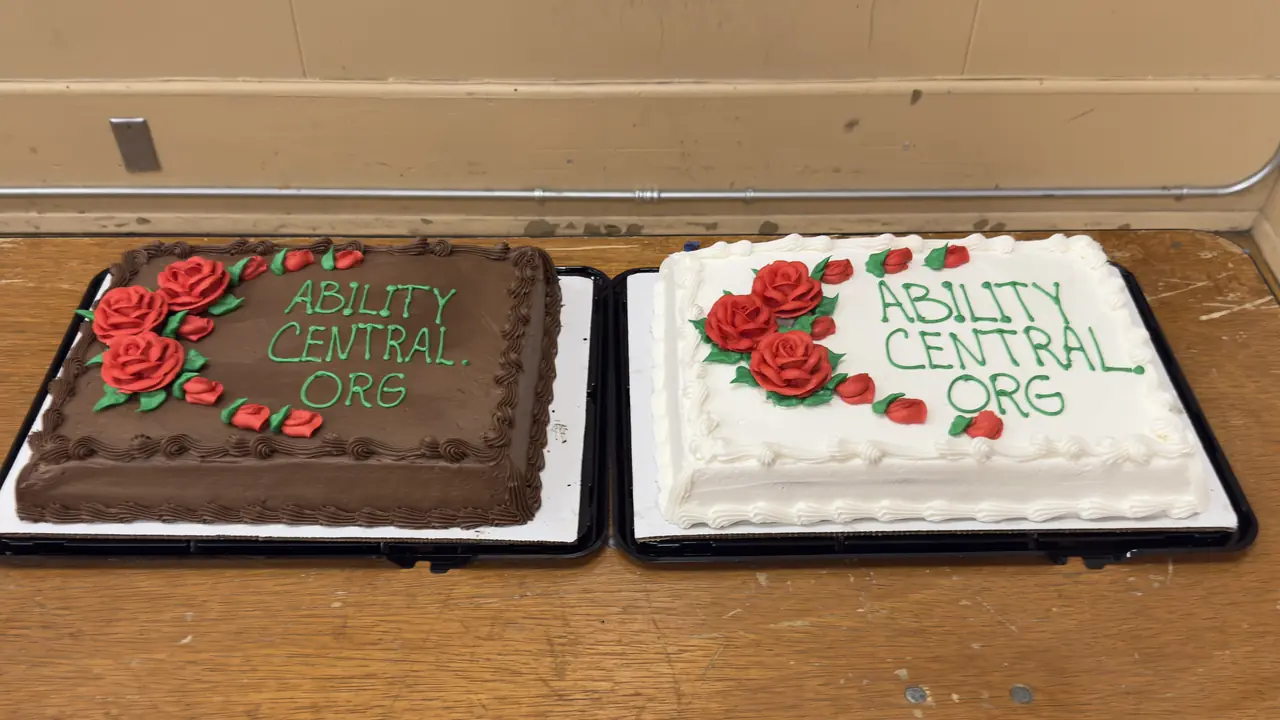 Cakes prepared for the Wine Country Bingo community event.